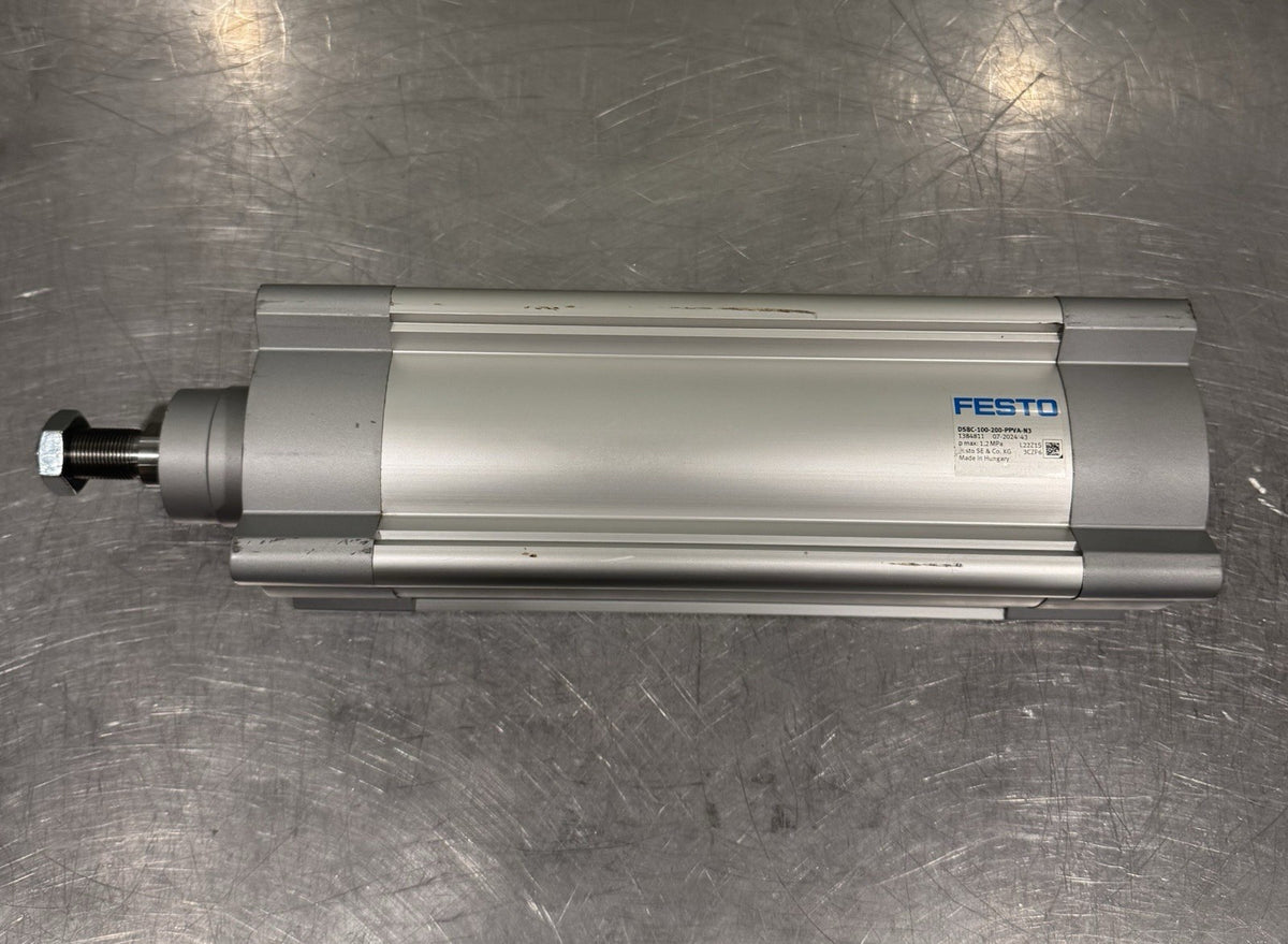 Festo DSBC-100-200-PPVA-N3 Pneumatic Actuator Cylinder 1384811 NEW! SHIPS FREE!