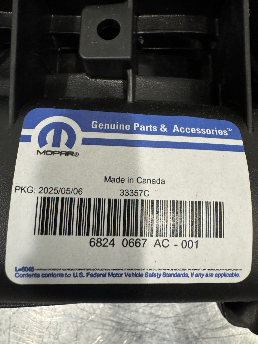 Mopar 68240667AC Intake Manifold Plenum Genuine NEW IN BOX! SHIPS FREE!