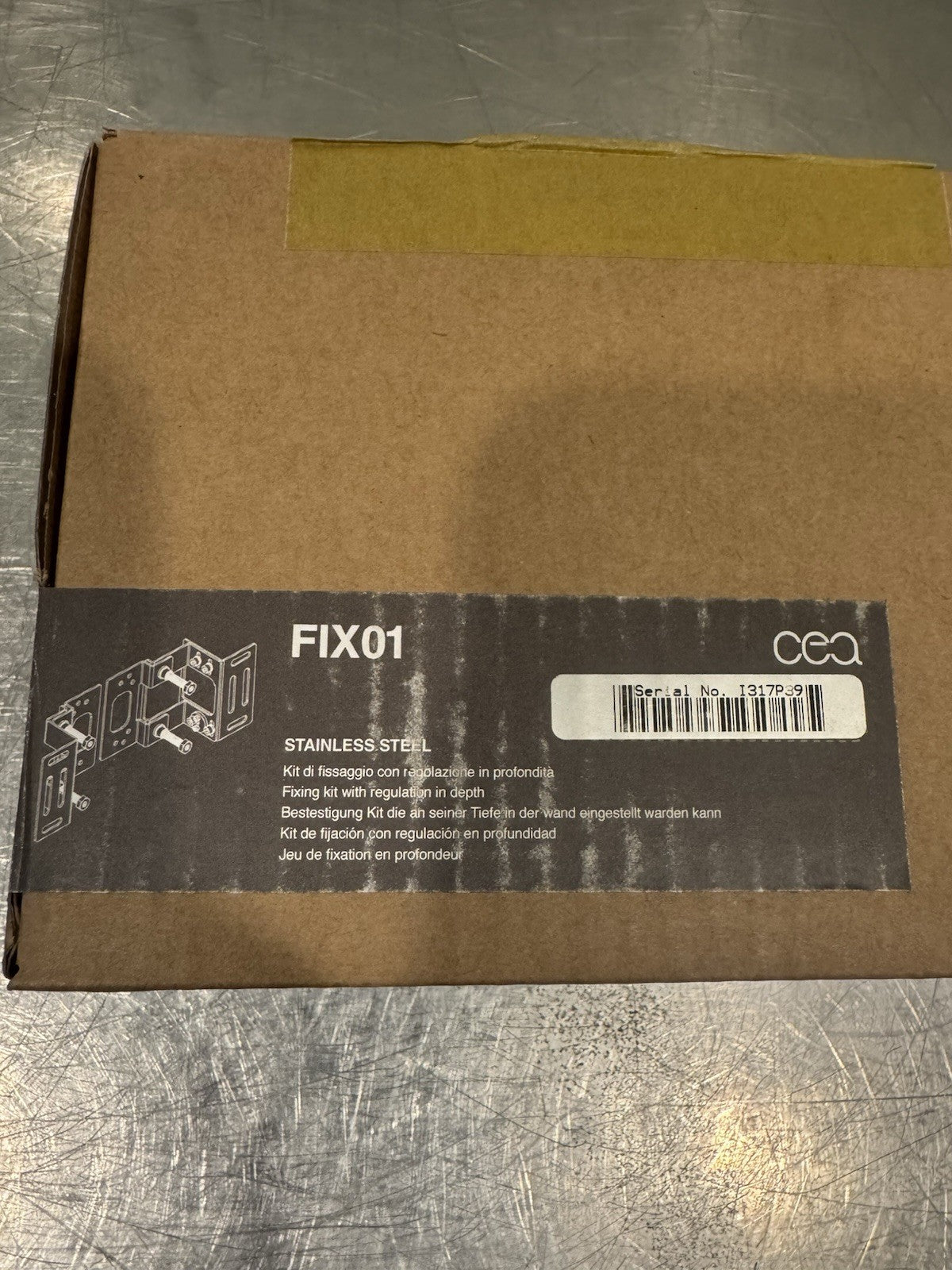 CEA Design FIX01 Auxiliary Bracket Stainless Steel NEW! FREE SHIPPING!