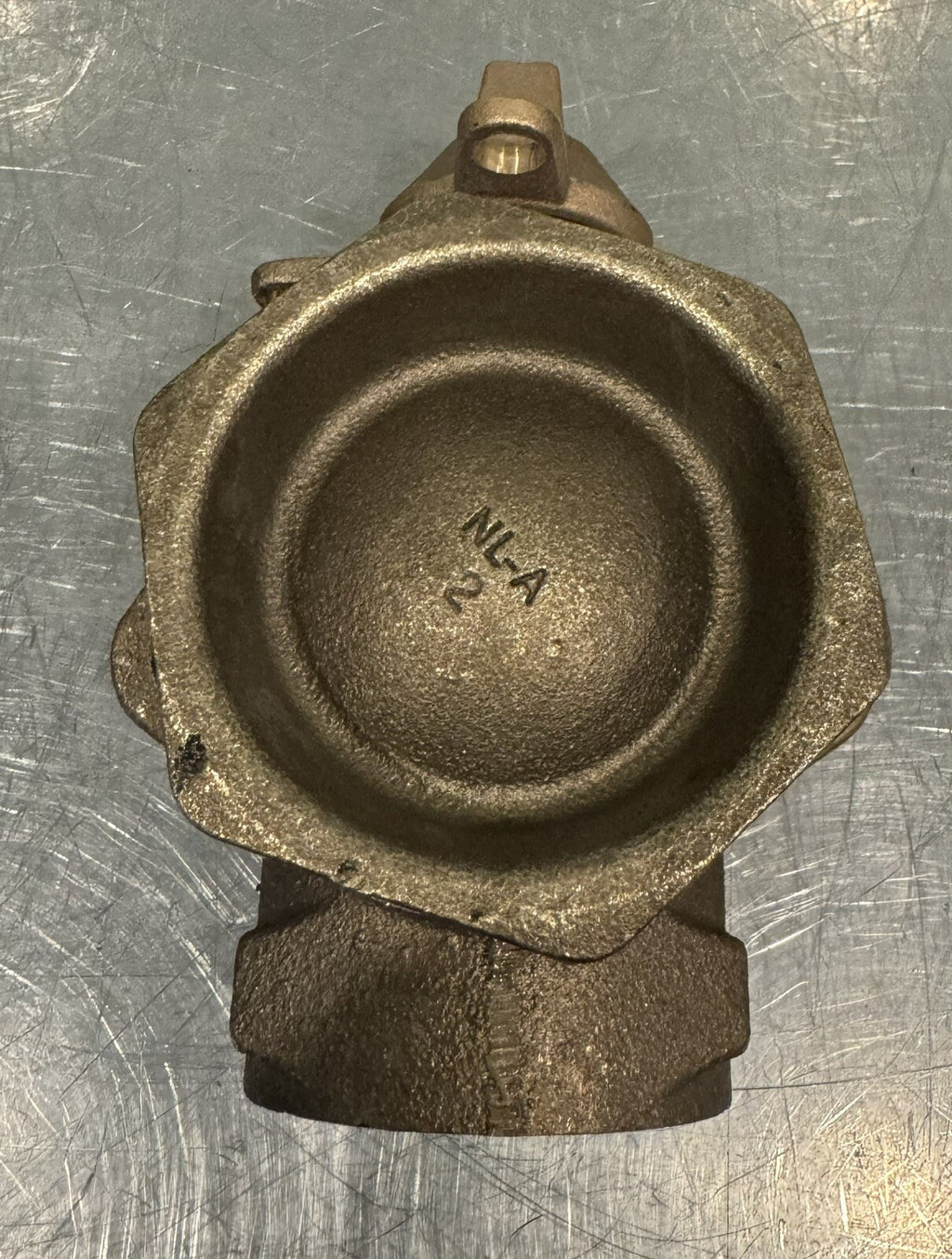Mueller 2” Angle Stop Shutoff Brass Thread X Meter Flange NEW! FREE SHIPPING!