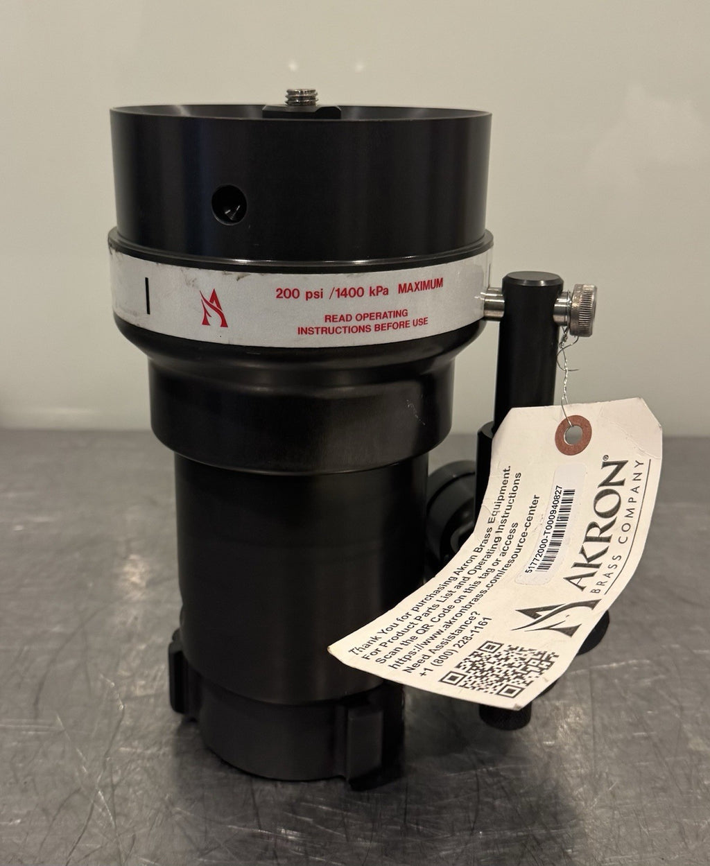 Akron 5177 Akromatic Low Pressure Master Stream Nozzle 2.50 NH 250-1250 GPM NEW!
