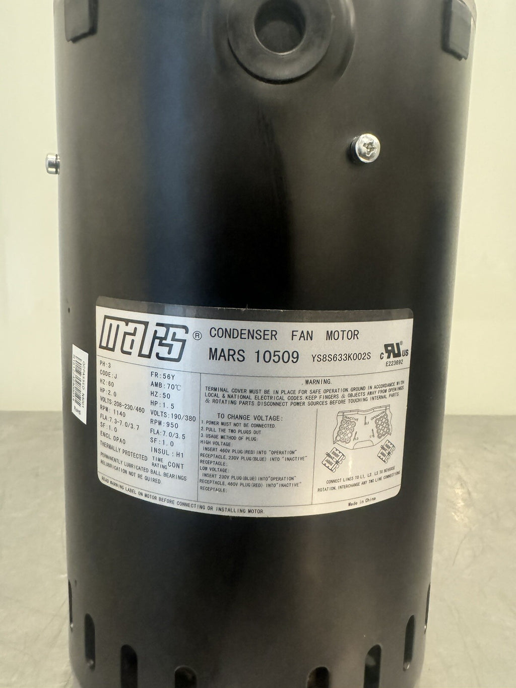 Mars 10509 Motor 2HP 3PH 208-230/460V NEW IN BOX! FREE SHIPPING!