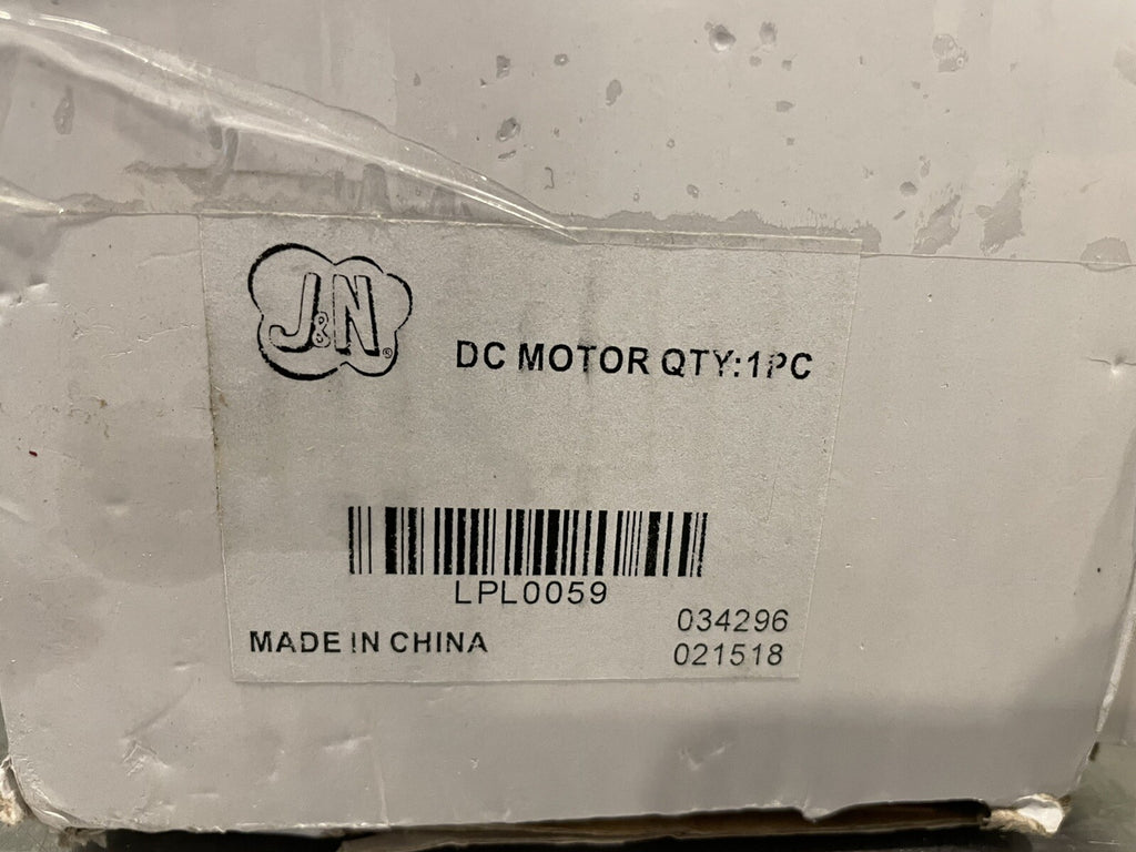 LPL0059 Snow Plow Motor J&N NEW IN BOX! FREE SHIPPING!