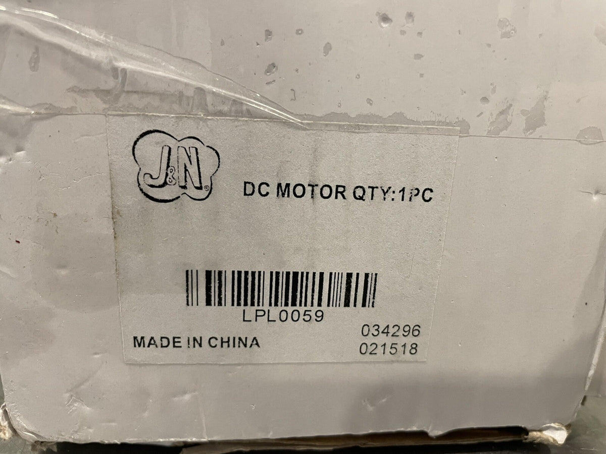 LPL0059 Snow Plow Motor J&N NEW IN BOX! FREE SHIPPING!