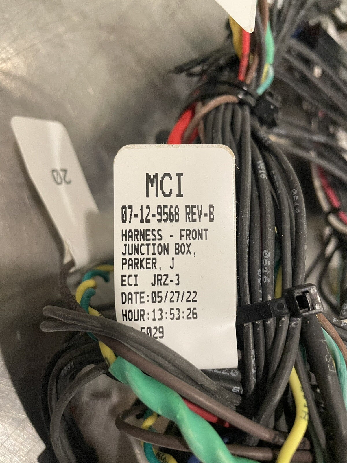 MCI 07-12-9568 Wire Harness Front Junction Box JRZ-3 NEW! FREE SHIPPING!