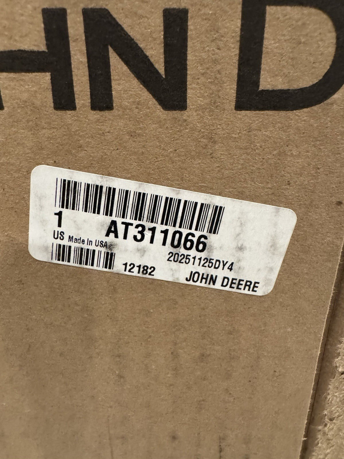 John Deere AT311066 Primary Air Filter Element Cartridge Genuine NEW!