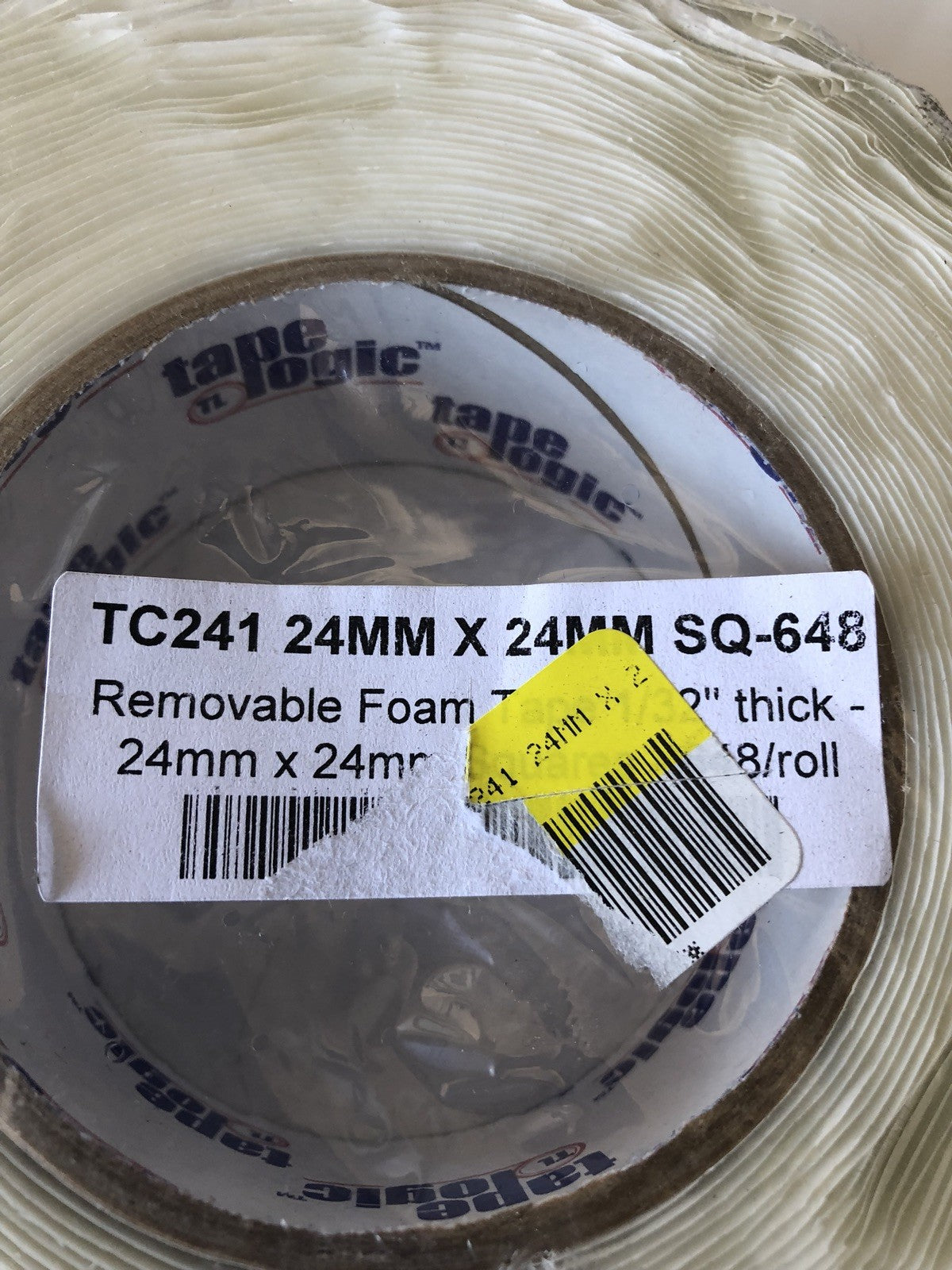 TC241 Removable Foam Tape 24mm X 24mm SQ-648 NEW