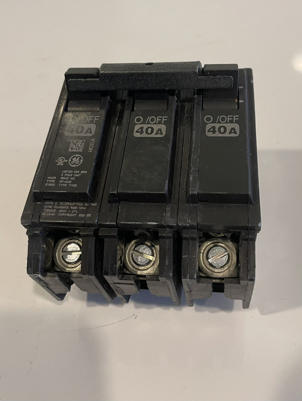 40A 3 Pole Circuit Breaker NEW! NO SCREWS! FREE SHIPPING!!