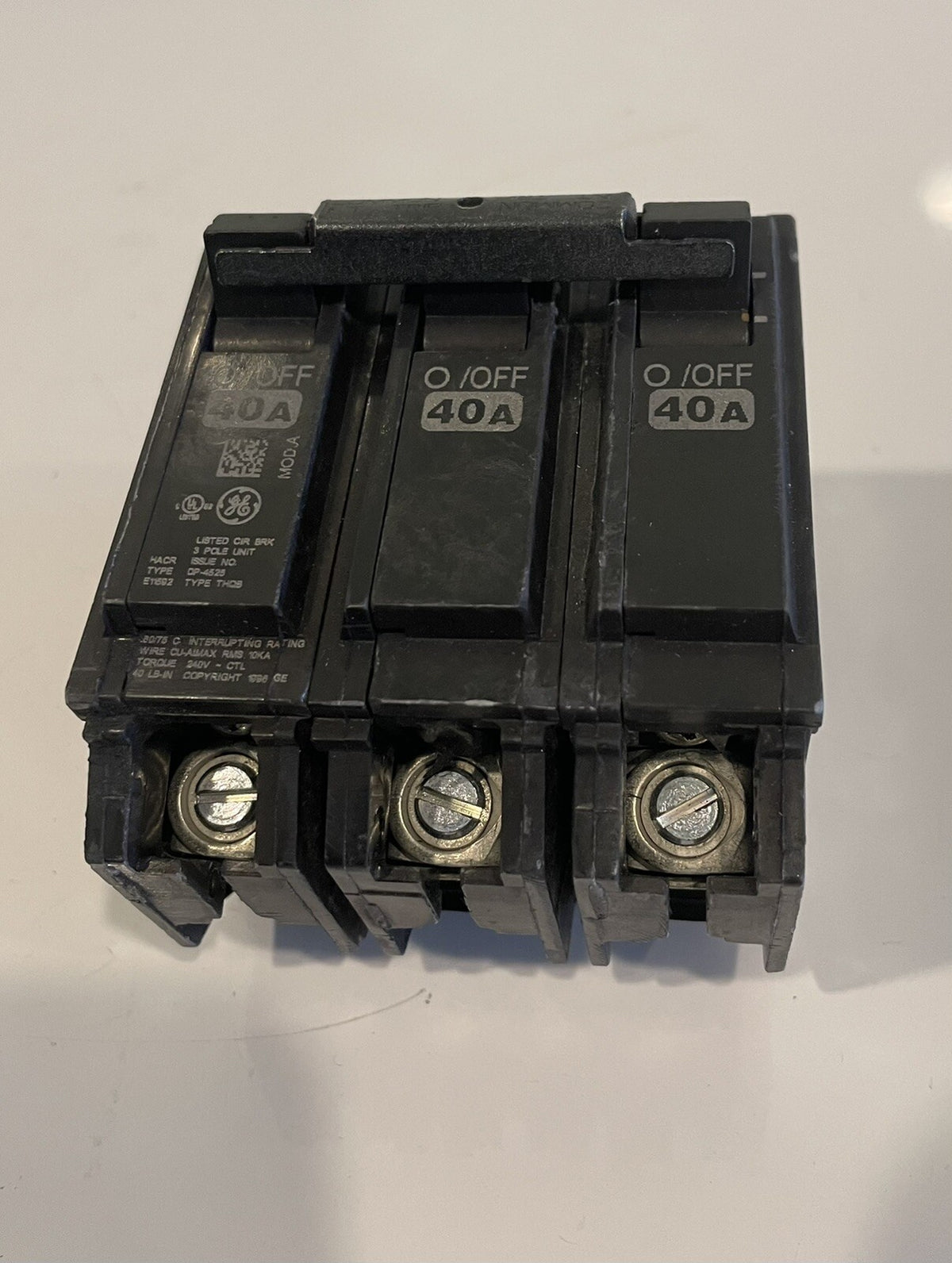 40A 3 Pole Circuit Breaker NEW! NO SCREWS! FREE SHIPPING!!