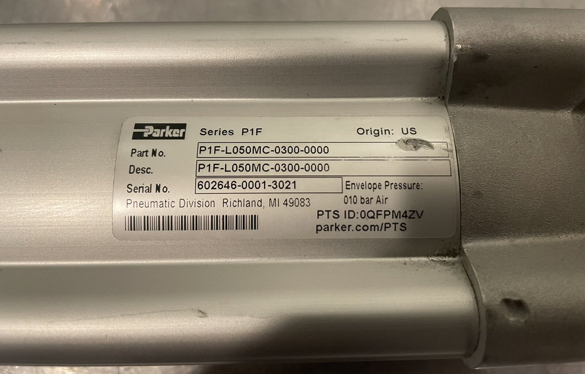 Parker P1F-L050MC-0300-0000 Pneumatic Cylinder P1FL050MC03000000 NEW! SHIPS FREE