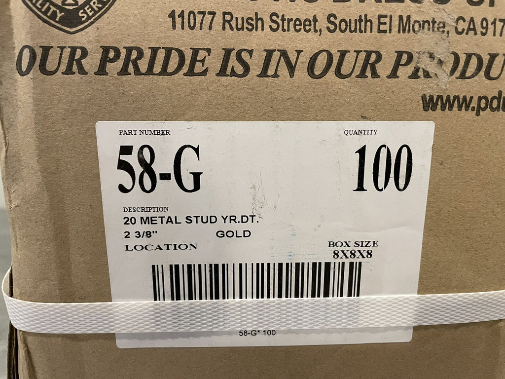 Number 20 Trophy Topper PDU 58-G Screw In 100 PACK NEW! FREE SHIPPING!
