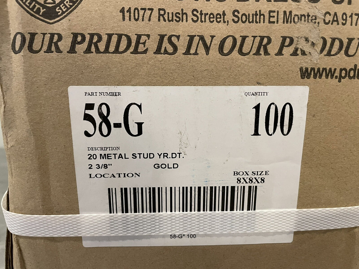 Number 20 Trophy Topper PDU 58-G Screw In 100 PACK NEW! FREE SHIPPING!