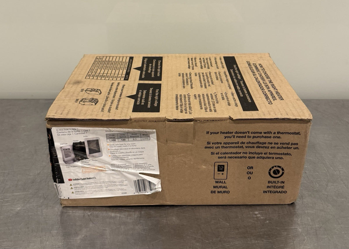 Cadet CSC101TW Electric Heater Com-Pak In Wall 1000W 120V NEW IN BOX! SHIPS FREE
