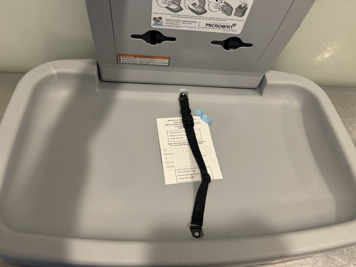 Koala Kare KB200-01SS Baby Changing Station Table Wall Mount Grey SS NEW!