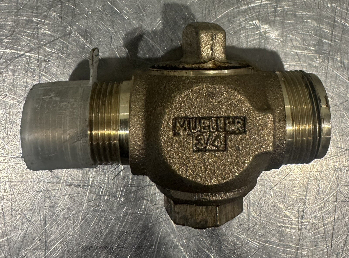 Mueller 3/4” Brass Ball Valve Stop Shut Off NEW! FREE SHIPPING!