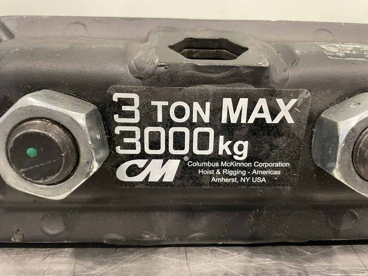 Columbus Mckinnon 3 Ton Max Beam Trolley Low Headroom NEW! FREE SHIPPING!