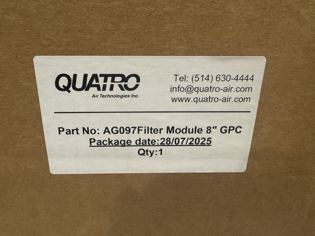 Quatro AG097 Chemical Filter Module 8” GPC NEW! FREE SHIPPING!