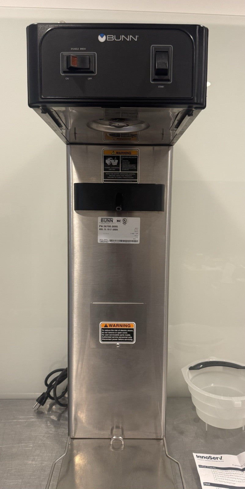 Bunn 36700.0095 TB3 Tea Brewer 120V 29” REFURBISHED! FREE SHIPPING! 