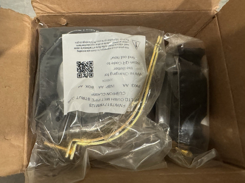 FNW FNW7817YMM125 Metric Cushioned strut Clamp 125mm Zinc NEW! SHIPS FREE!