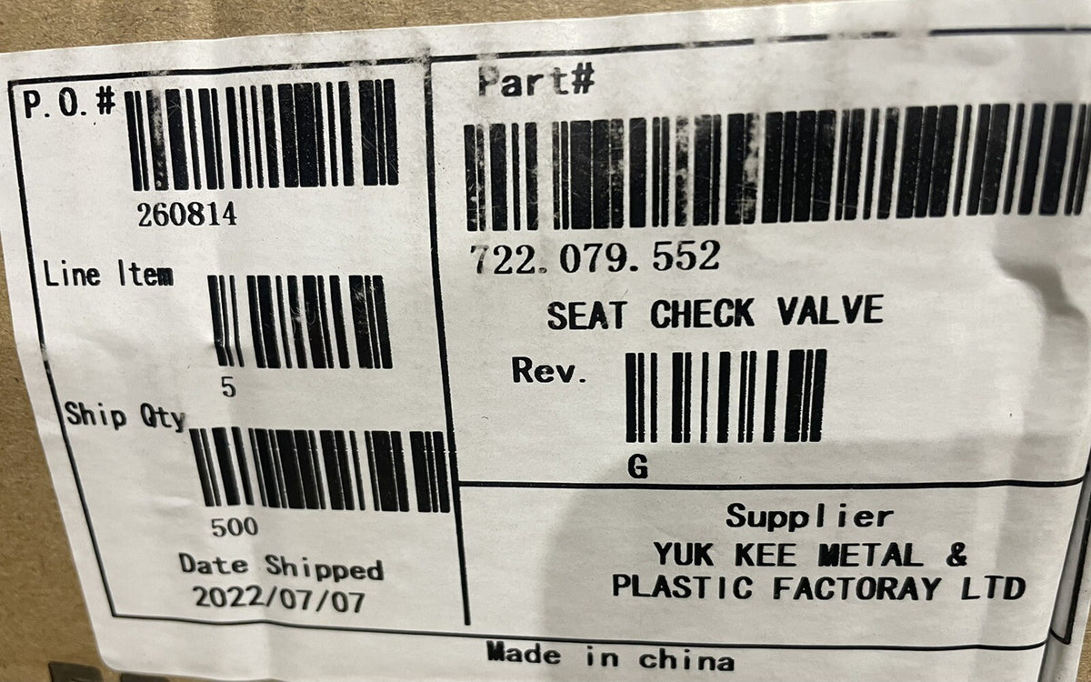 Warren Rupp 722-079-552 Sandpiper Check Valve Seat 722.079.552 NEW!