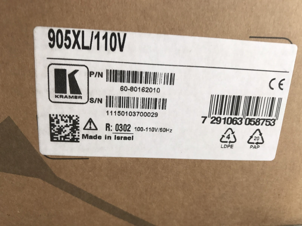 Kramer 905XL/110V Power Amplifier New In Box