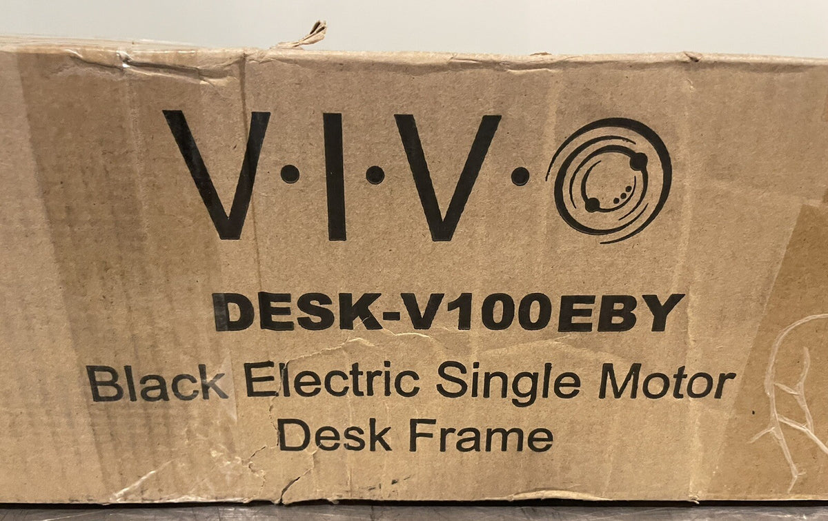Vivo DESK-V100EBY Black Electric Adjustable Desk Frame NEW IN BOX! FREE SHIPPING