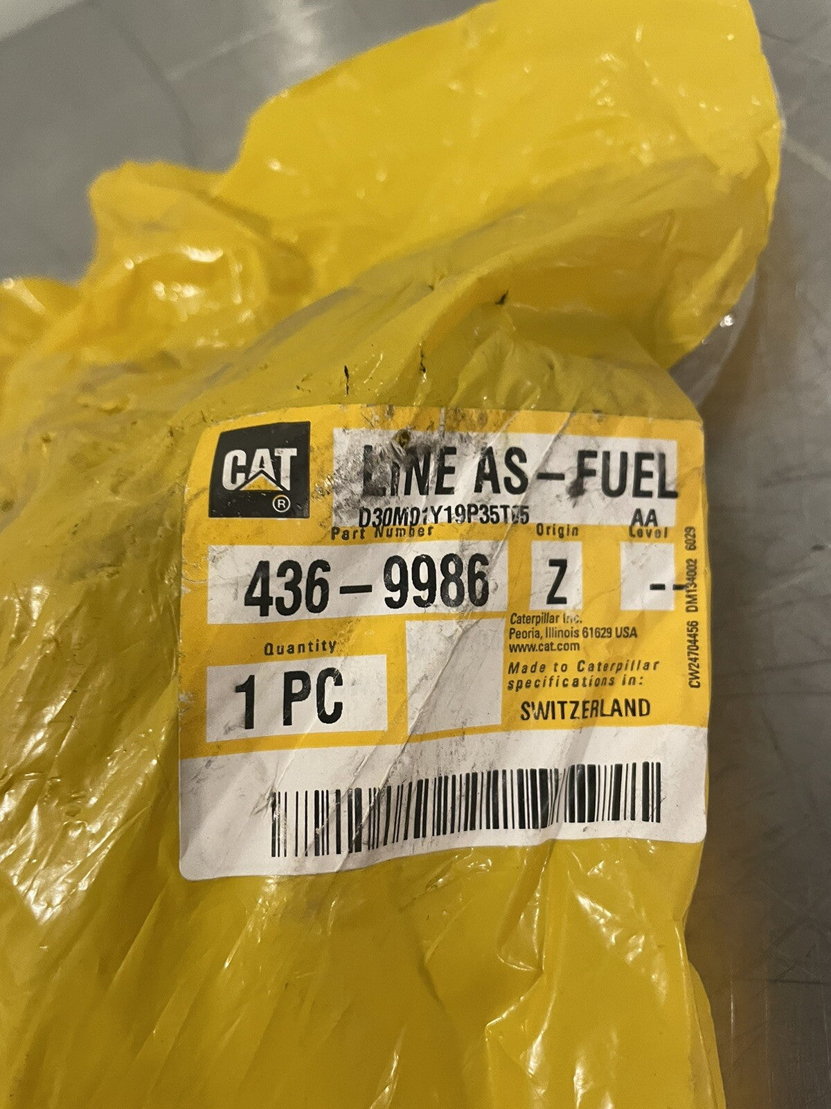 Caterpillar 436-9986 Fuel Line Cross Reference  456-0026 NEW! FREE SHIPPING!