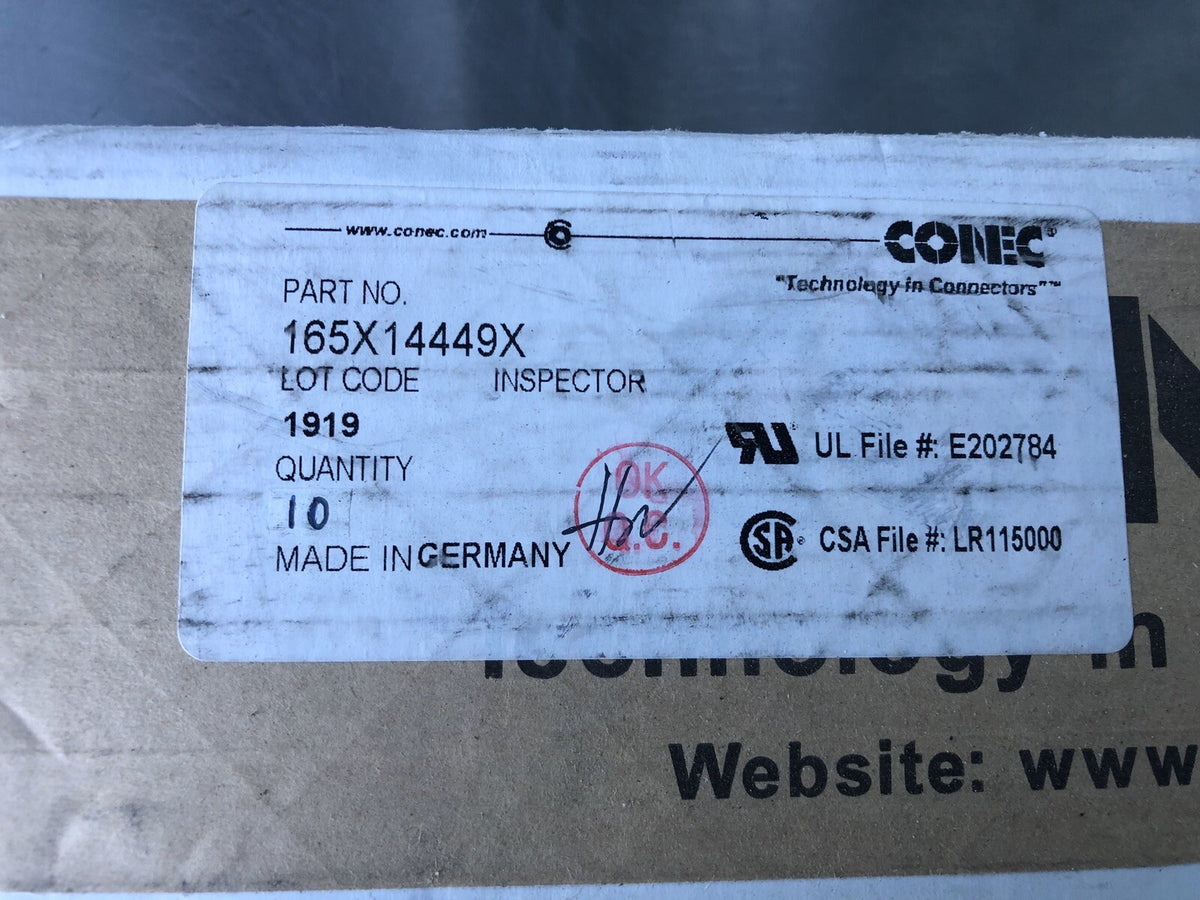 Conec 165X14449X 10 PACK Connectors NEW IN BOX!! FREE SHIPPING!!!