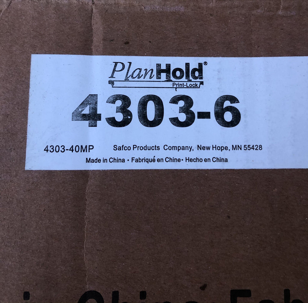 Safco 4303-6 Print-Lock Plan Hold Hanging Clamps 6PACK NEW!! FREE SHIPPING!!