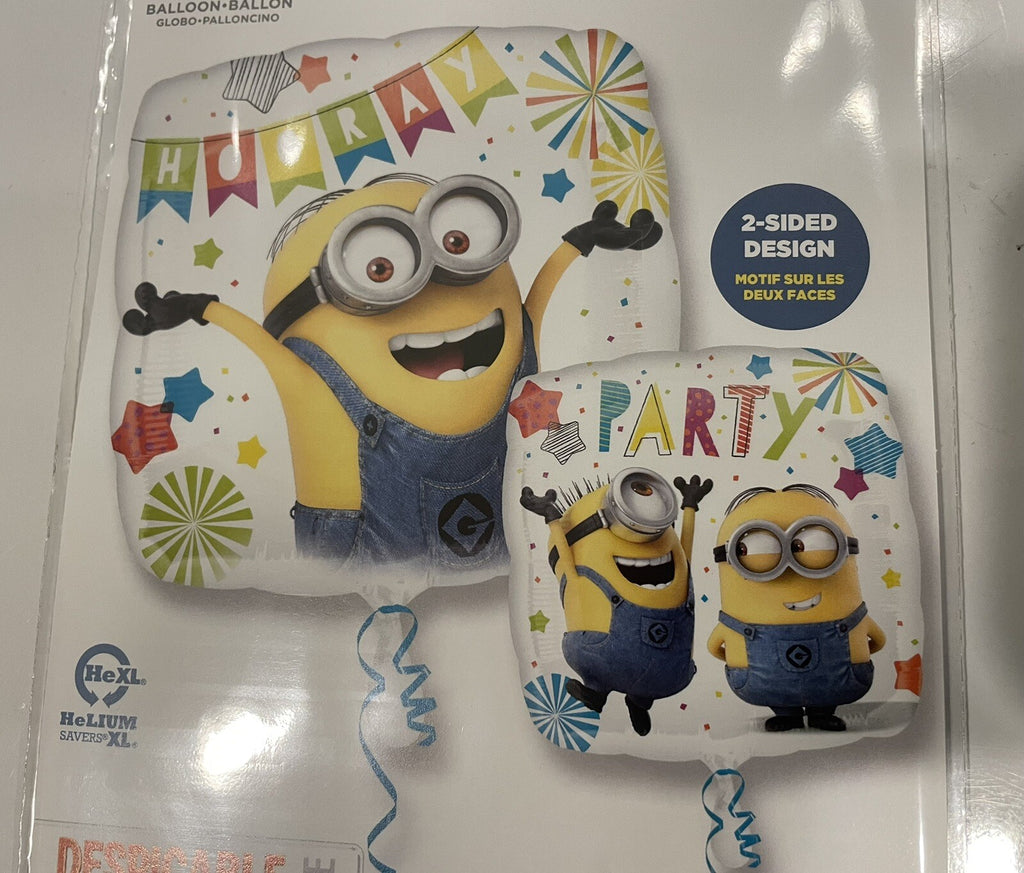 (1) Despicable Me Minnion Party Balloon 17” Anagram 36159 NEW! FREE SHIPPING!