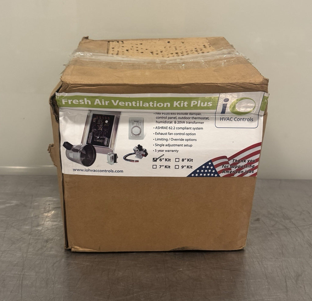 IOC FAV Plus Damper IO-FAV-06-PLUS Ventilation Control Kit 6” NEW IN BOX!