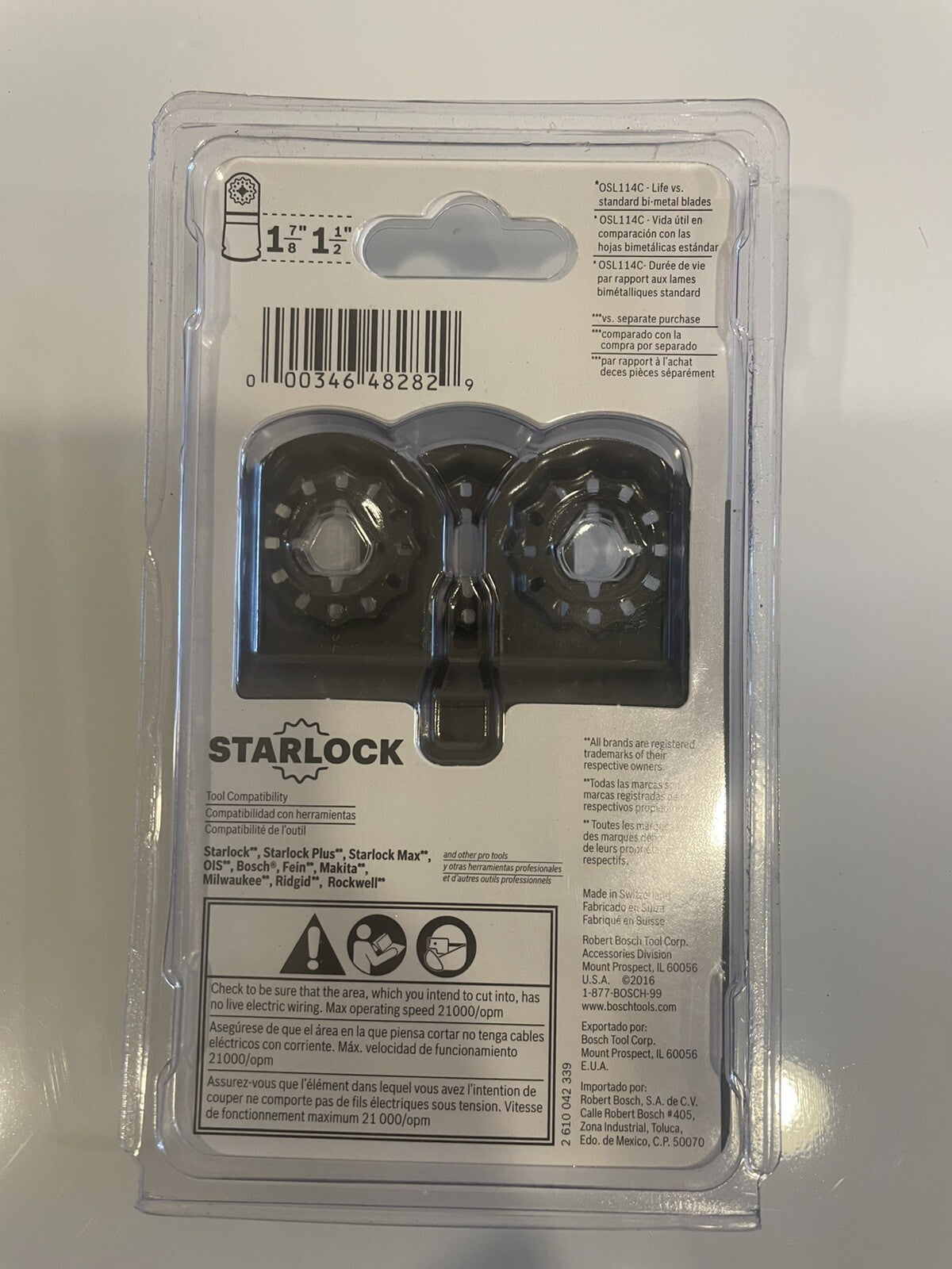 Bosch OSL003VP 3-Piece Starlock Oscillating Multi Tool Plunge Cutting NEW!