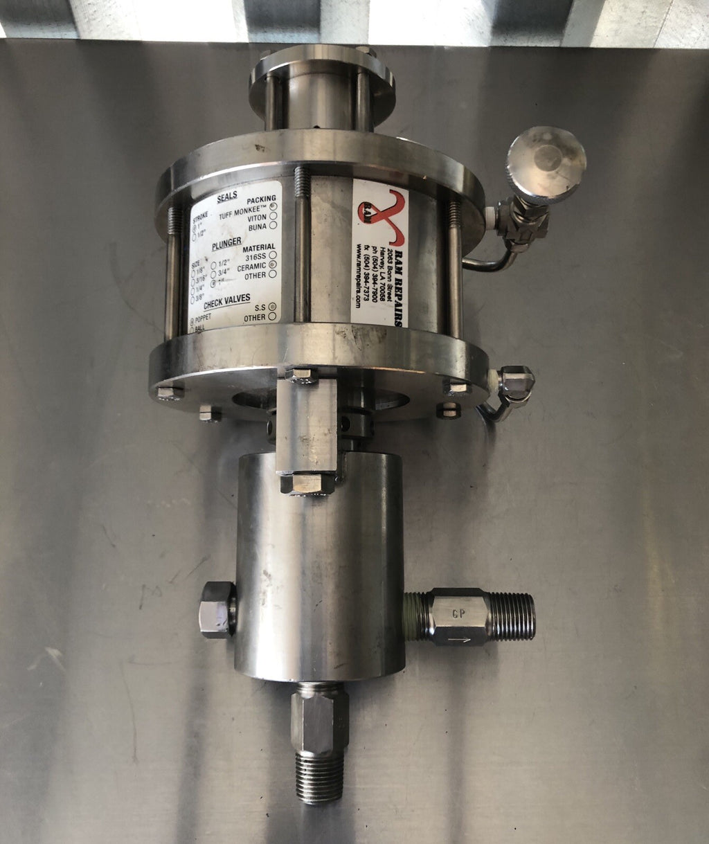 Monkey Pumps M50-REBUILT Orangutan Tuff Monkey Stainless Chemical Pump NEW!!!