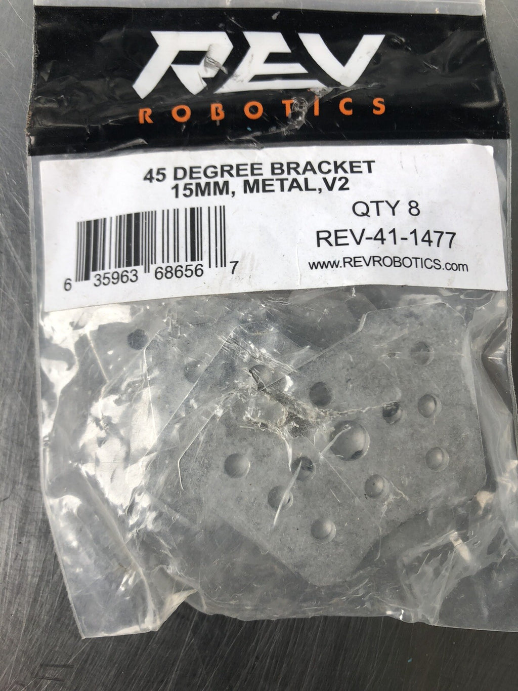 Rev Rev-41-1477 8 PACK 15mm Metal 45 Degree Bracket V2 NEW!! FREE SHIPPING!
