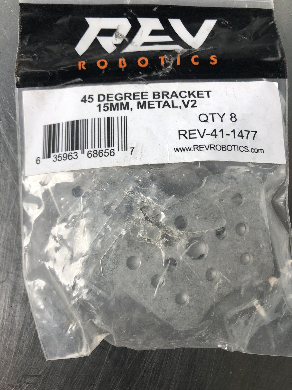 Rev Rev-41-1477 8 PACK 15mm Metal 45 Degree Bracket V2 NEW!! FREE SHIPPING!