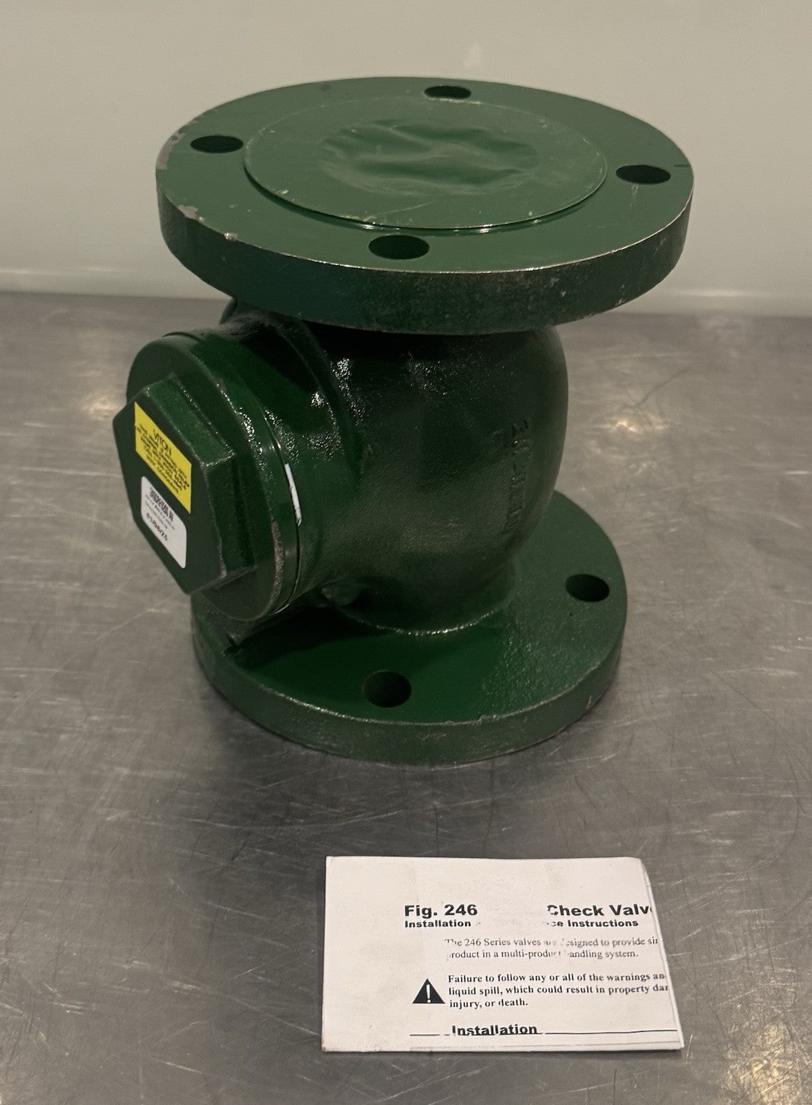Morrison Bros. 246DRF0200 AV Swing Check Valve 3” Flanged NEW! FREE SHIPPING!