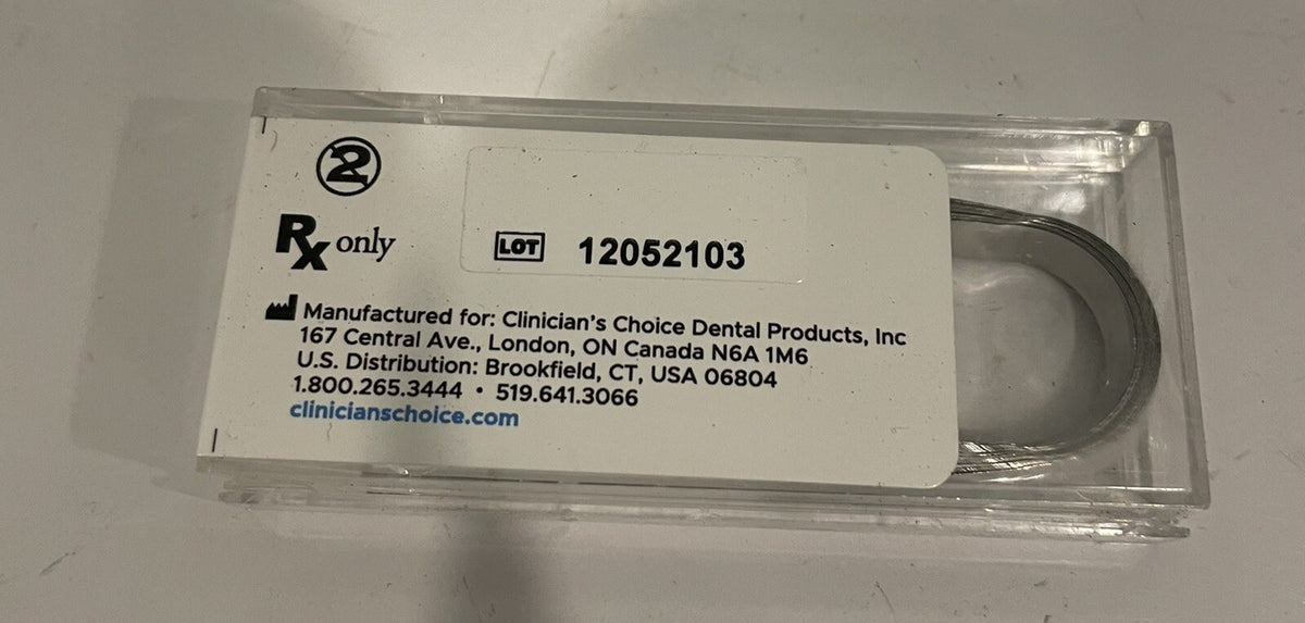 Clinicians Choice 206106 Convexi-T Convex Tofflemire Matrix Bands 5.5mm 30 PACK