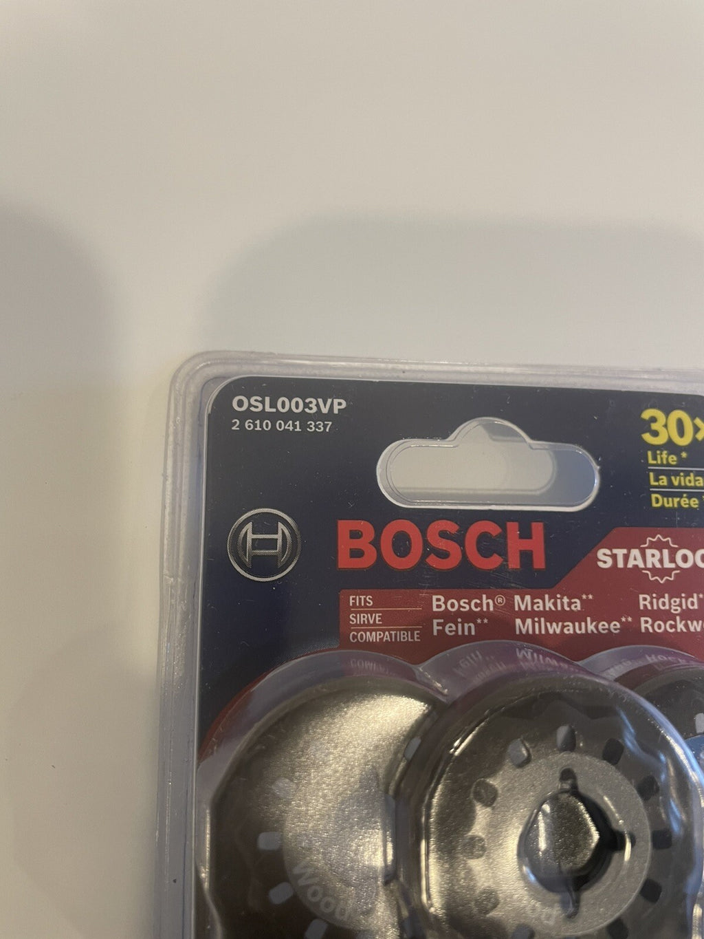 Bosch OSL003VP 3-Piece Starlock Oscillating Multi Tool Plunge Cutting NEW!