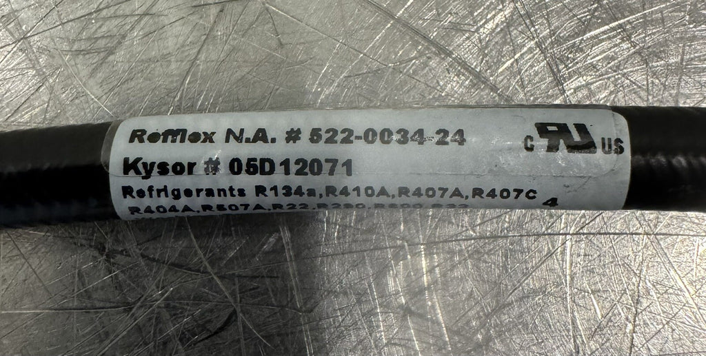Kysor 05D12071 Control Hose Refflex 522-0034-24 NEW! FREE SHIPPING!