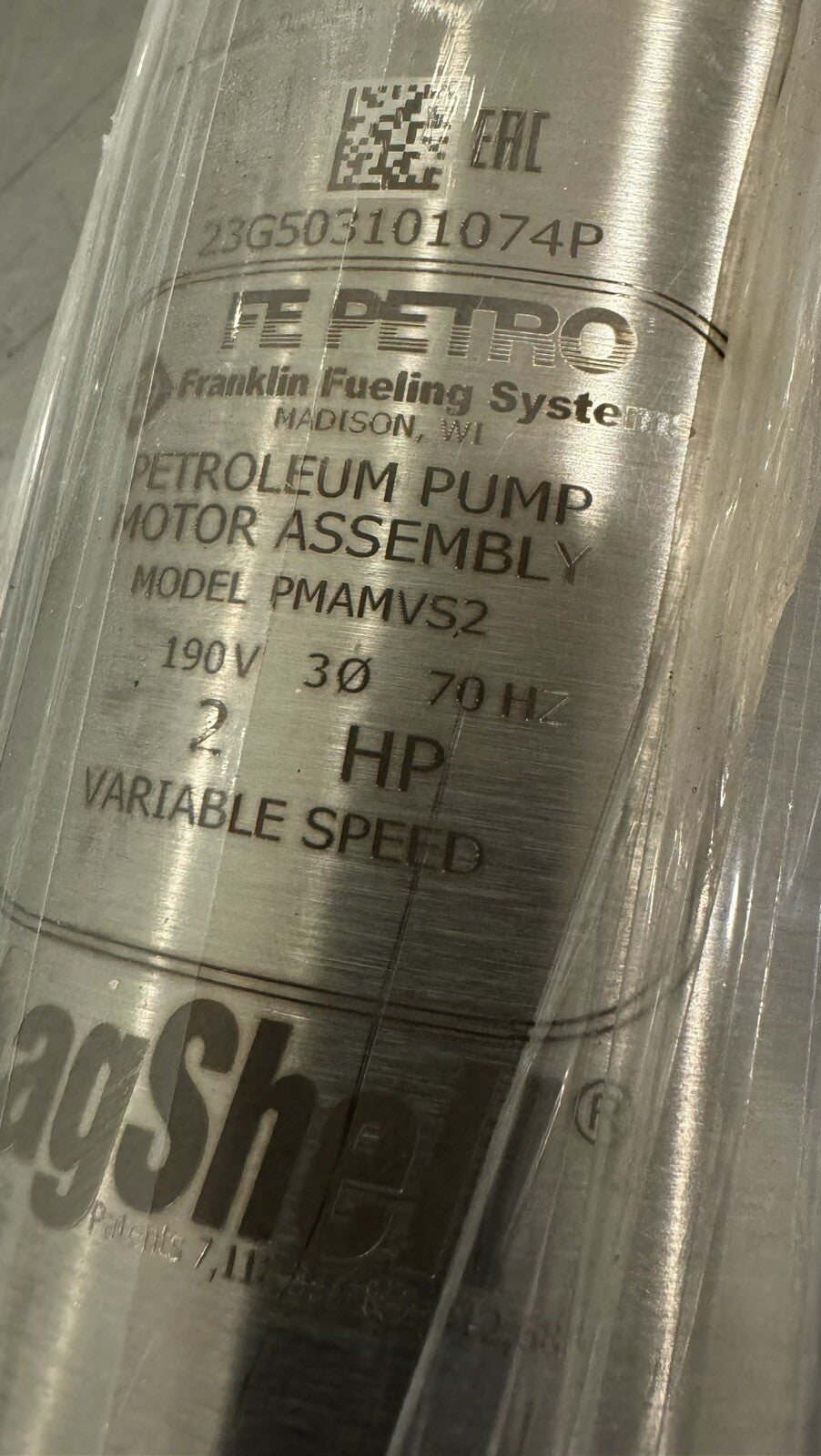 Franklin Fueling PMAMVS2 Variable Speed Pump Motor 2HP NEW! FREE SHIPPING!