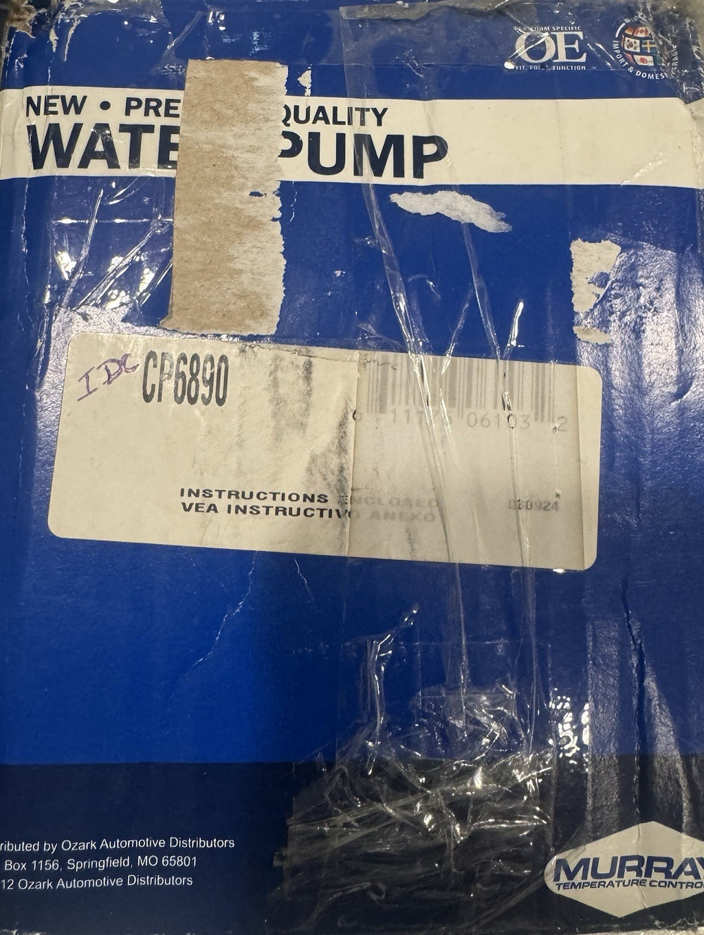 Murray CP6890 Water Pump ASSY NEW IN BOX! FREE SHIPPING!