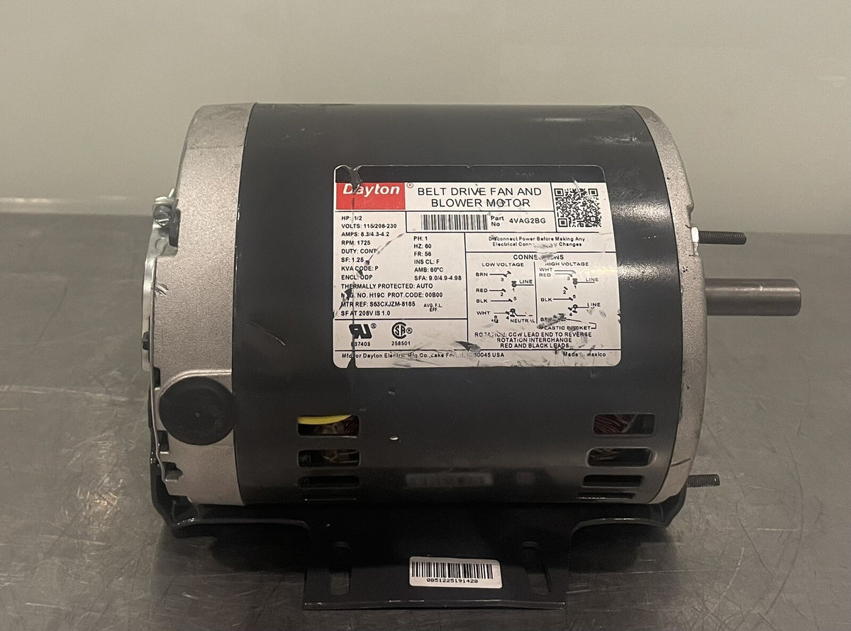 Dayton 4VAG2BG Motor 1/2HP 1PH 115/208-230V 1725 RPM NEW! FREE SHIPPING!