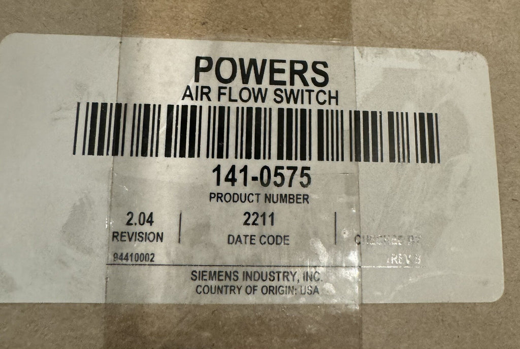 Siemens Powers 141-0575 Differential Static Air Flow Switch NEW! FREE SHIPPING!
