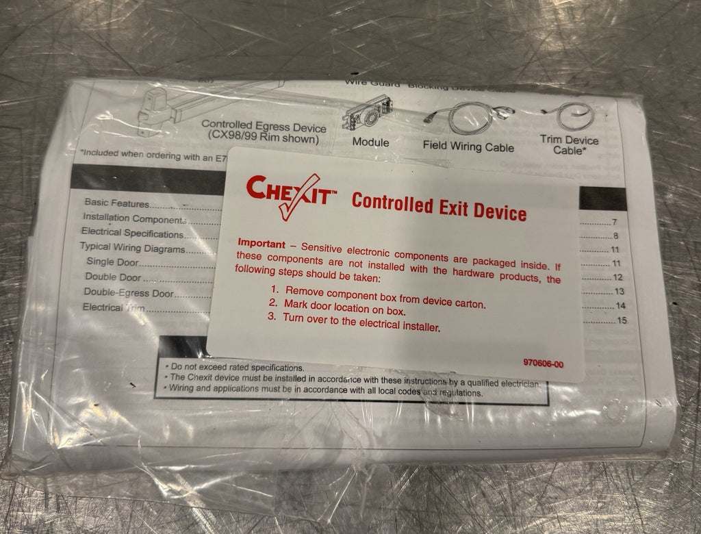 Allegion CX ELEC ASSY KIT 15 Sec Delay Exit Device Chexit 47613546 NEW IN BOX!