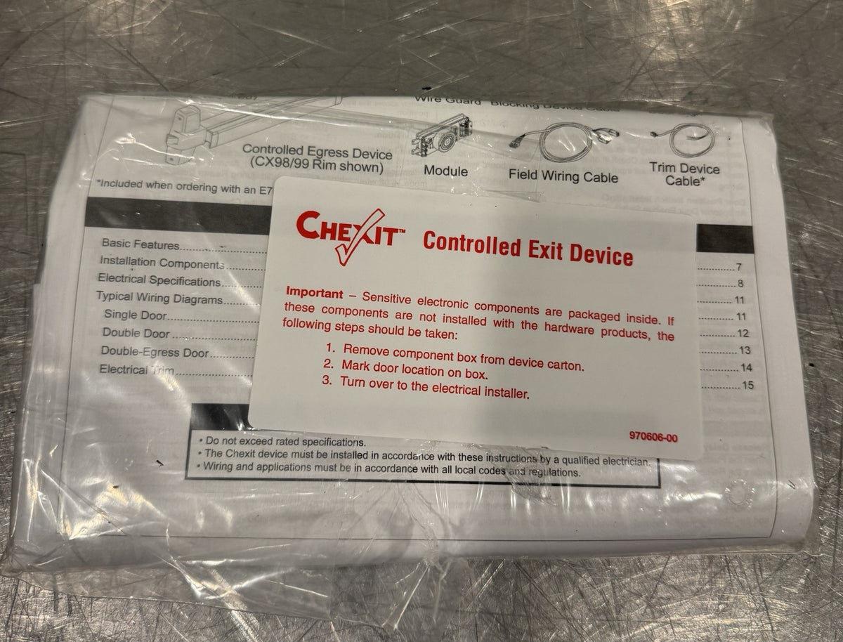 Allegion CX ELEC ASSY KIT 15 Sec Delay Exit Device Chexit 47613546 NEW IN BOX!