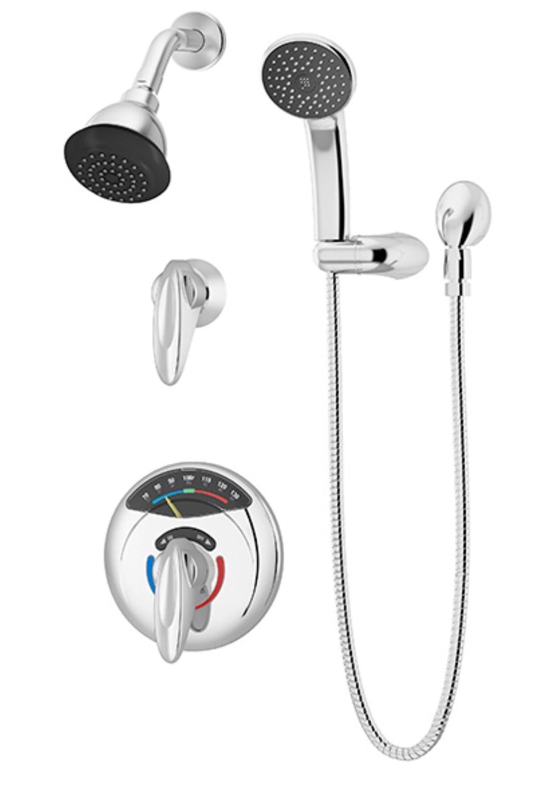 Symmons Visu Temp Shower & Hand Shower Trim Chrome 1-1170VT-T36-V-1.5-TRM NEW