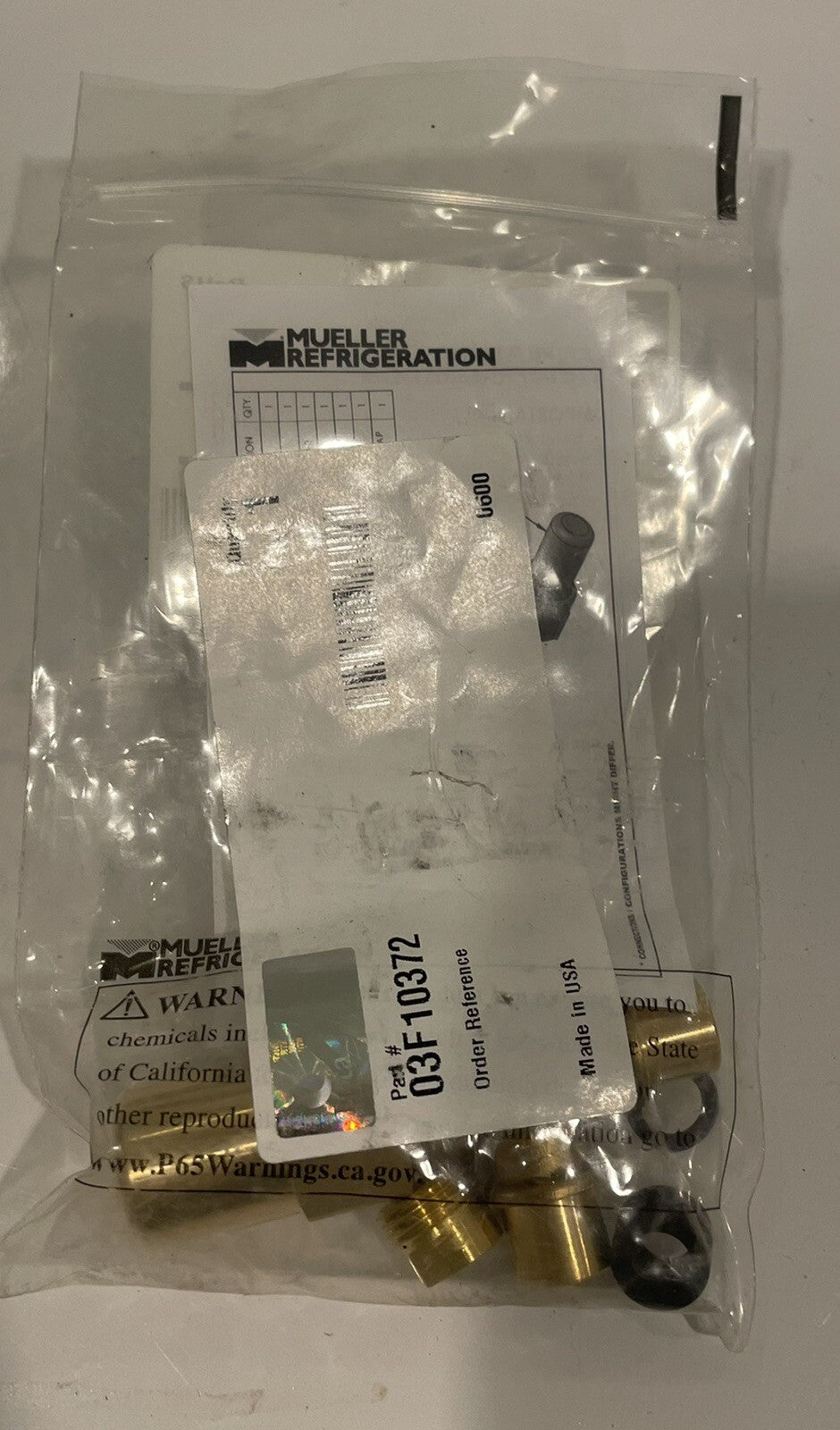Mueller B 35498 Angle Valve 3/8 ODI-1/2 ODE REC VLV ASSY B35498 NEW!