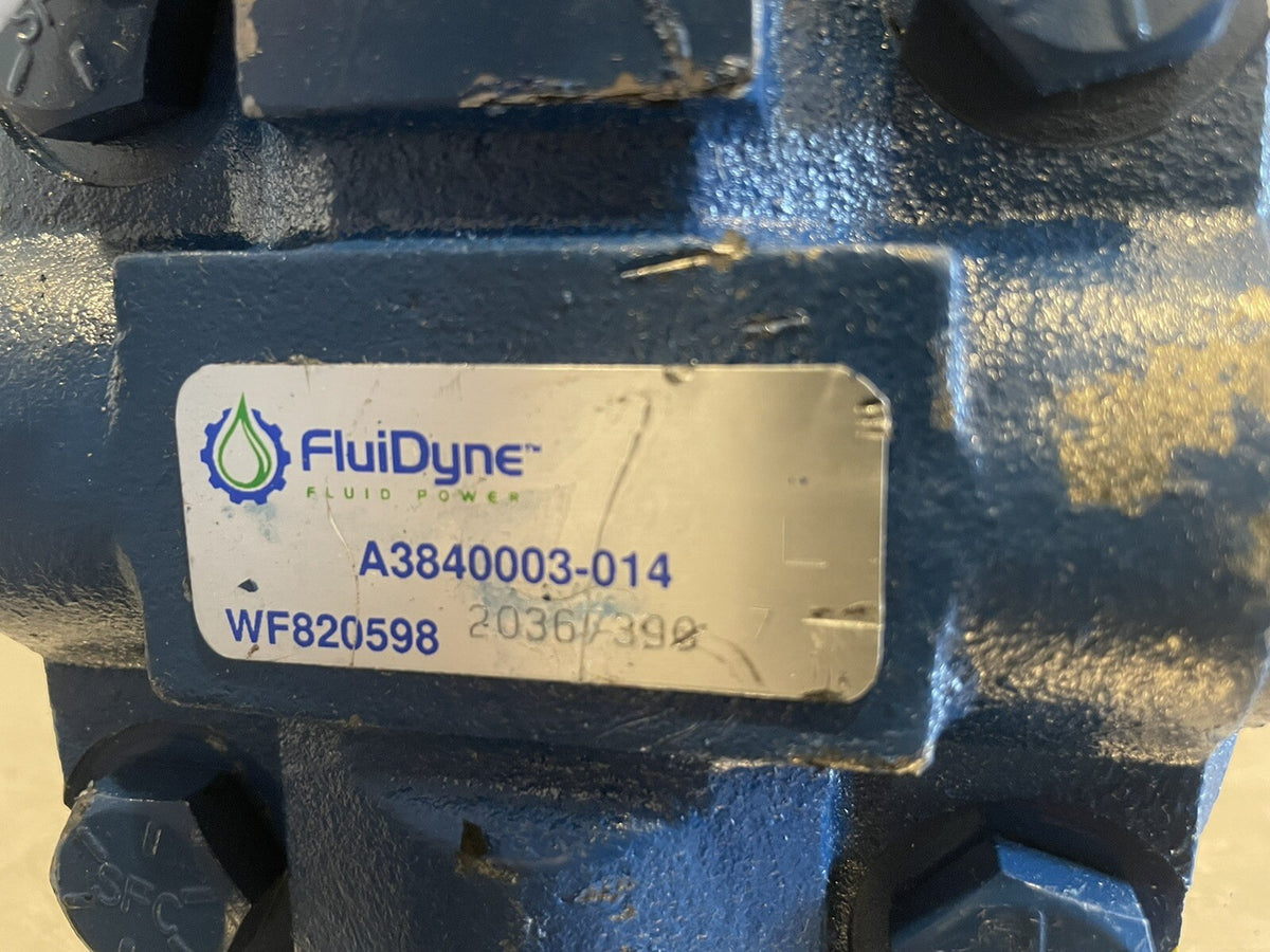 Fluidyne WF820598 Hydraulic Vane Pump A3840003-014 NEW! FREE SHIPPING!