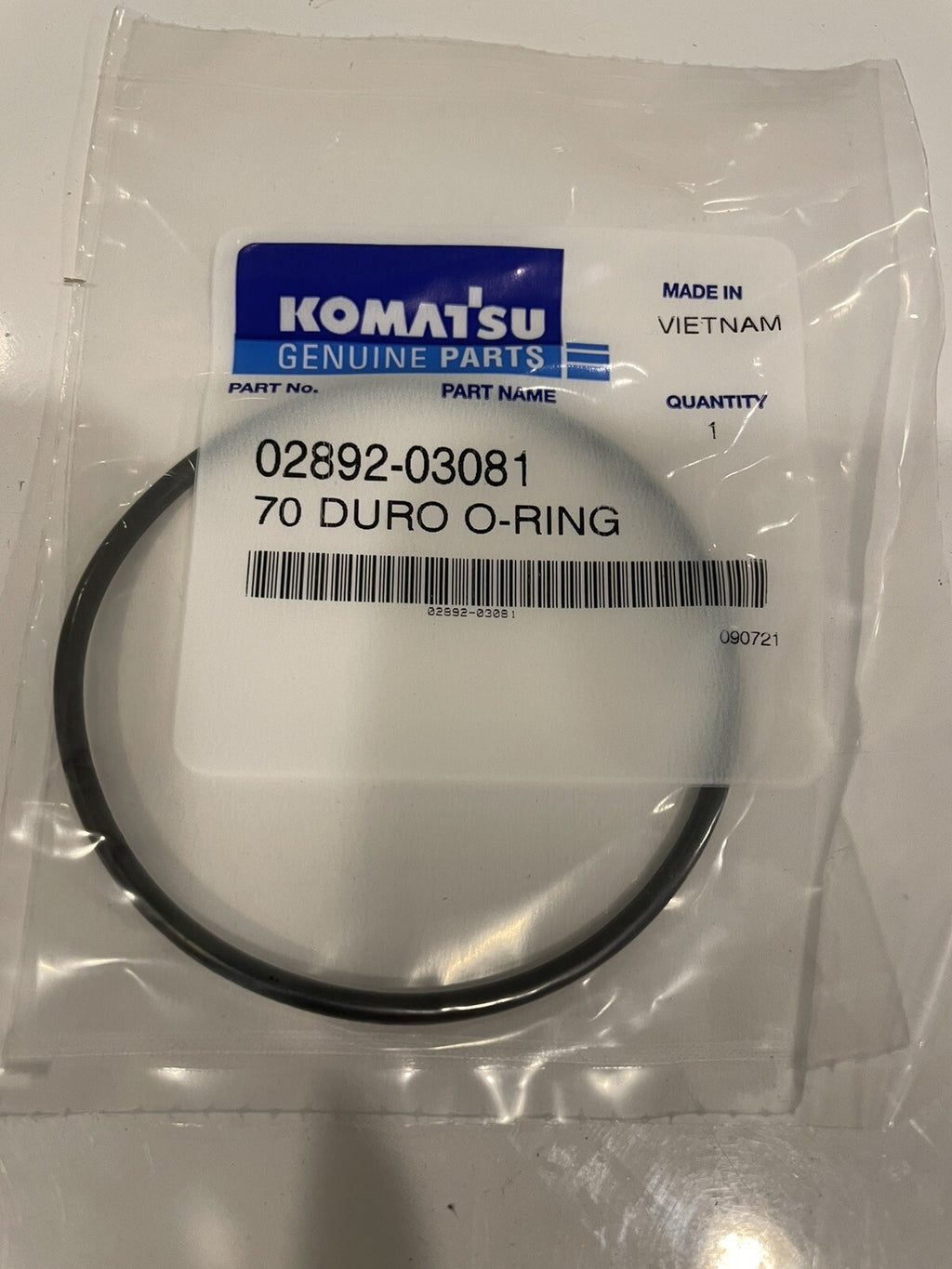 Komatsu 02892-03081 O Ring Seal Forklift Genuine NEW! FREE SHIPPING!