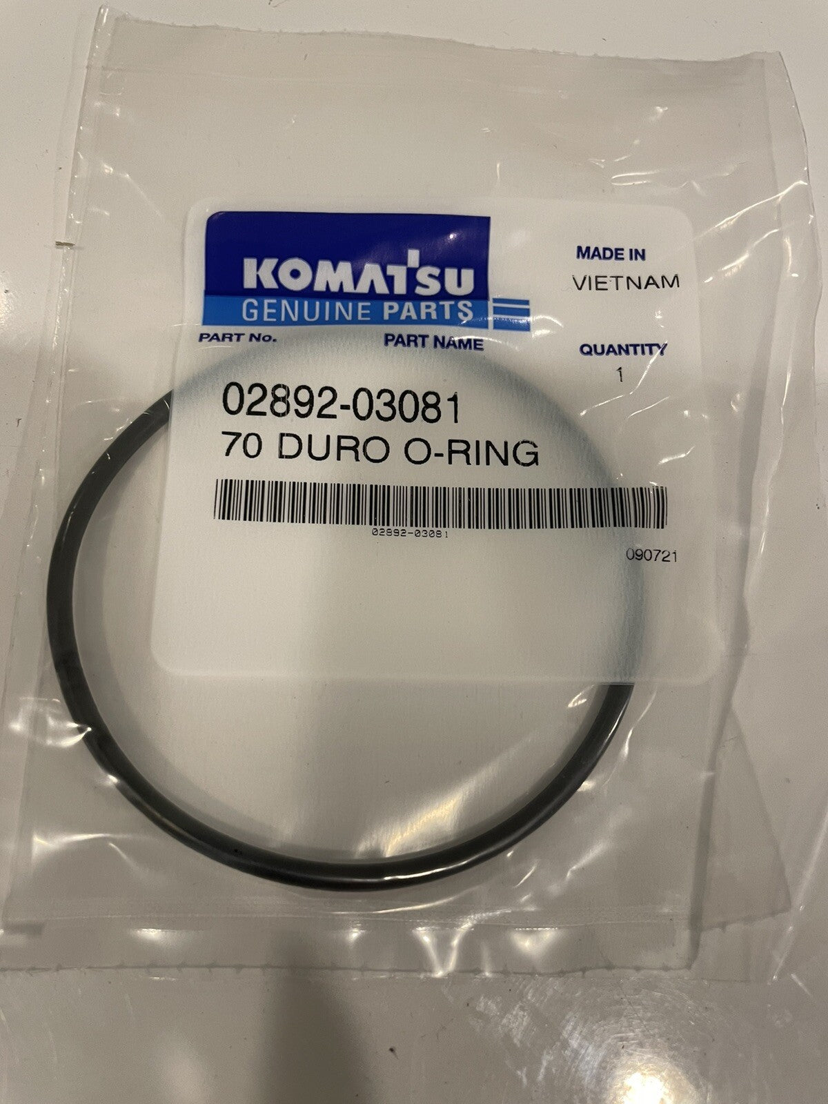 Komatsu 02892-03081 O Ring Seal Forklift Genuine NEW! FREE SHIPPING!